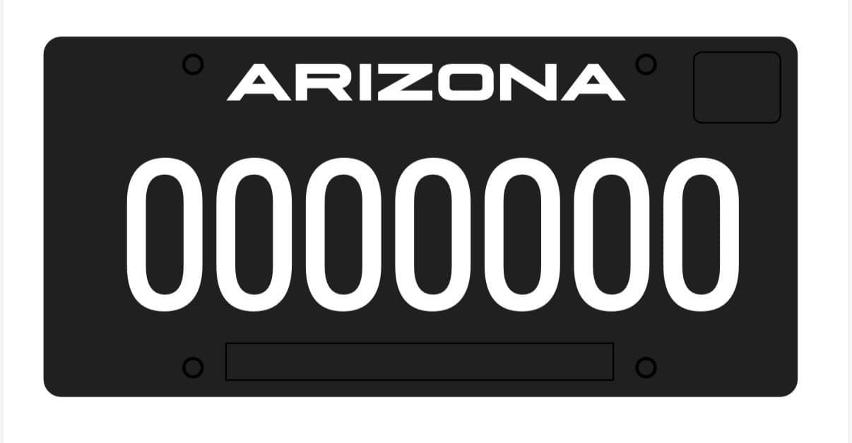 Blackout Plate — front view